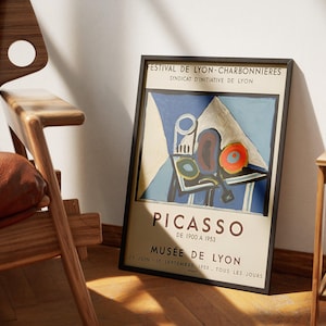Picasso Festival Lyon Charbonnieres Canvas Art | Abstract Cubism Art | Museum-Quality Giclée Print | Musée Jacquemart-André | Exhibition Art