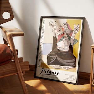 Picasso The Suppliant Canvas Art | Cubism Art | Abstract Painting Art | Museum Exhibition Poster | Picasso Exhibition Poster | Picasso Print