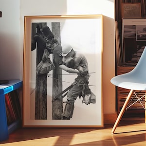 Impresión de El beso de la vida / Impresión fotográfica en blanco y negro / Impresión fotográfica antigua / Arte mural moderno