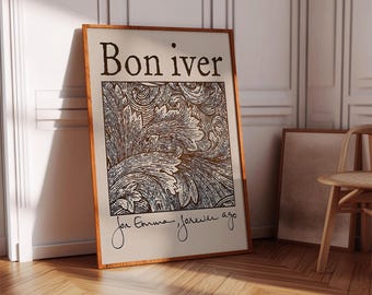 Bon Iver 'For Emma, Forever Ago' Album Cover Art Print
