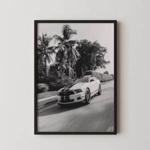 Ford Mustang Art Print: Classic Muscle Car Poster