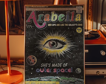 Póster de indie rock de Arabella / Arte mural musical vintage