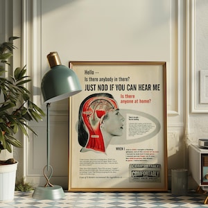 Póster vintage de rock Comfortably Numb / Póster vintage de música / Póster de rock esencial / Decoración de pared musical / Póster vintage