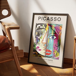 Picasso Poster | Picasso Exhibition Canvas Art | Cubism Art Print | Museum Exhibition Poster | Wall Art Decor | Museum-Quality Giclée