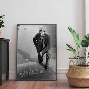 This Way to the Speakeasy Wall Art | Black and White Art | Vintage Photo Print | Alcohol Prohibition Poster | Retro Bar Decor