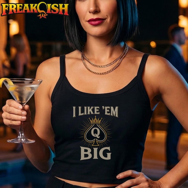 QOS I Like 'Em Big Crop Tank | FREAK-ISH