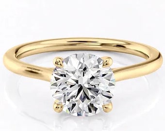 Acquista Anello di fidanzamento Adlina in taglio Rotondo 1.25 Carati