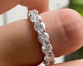 Lab Grown Diamond Eternity-band: 14K gouden trouwring