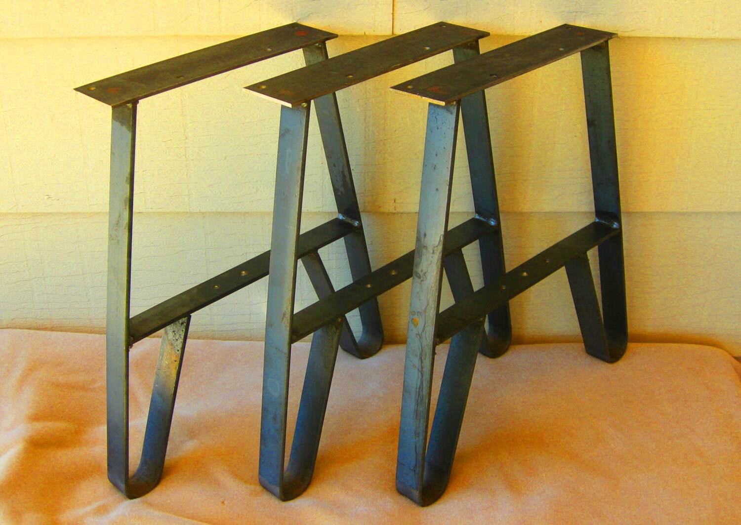 3 pattes de métal Twin pour longs bancs groupe assise banc Etsy