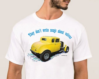Vintage Hotrod Deuce Coupe Duo Racing Model A Graphic Hoodie for Men