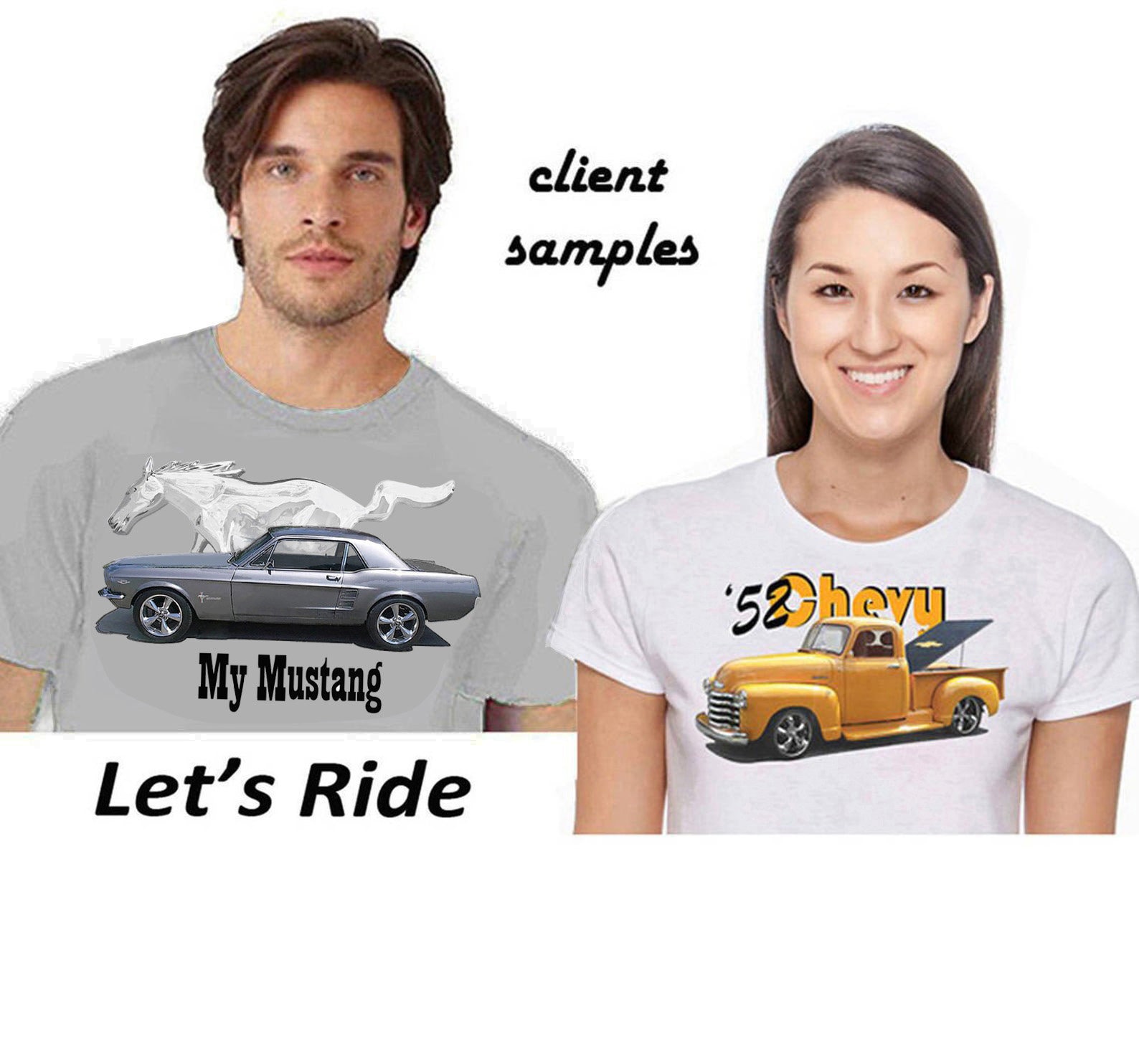 Put YOUR CAR on a Tshirt Personalized Custom Art Including Tshirt