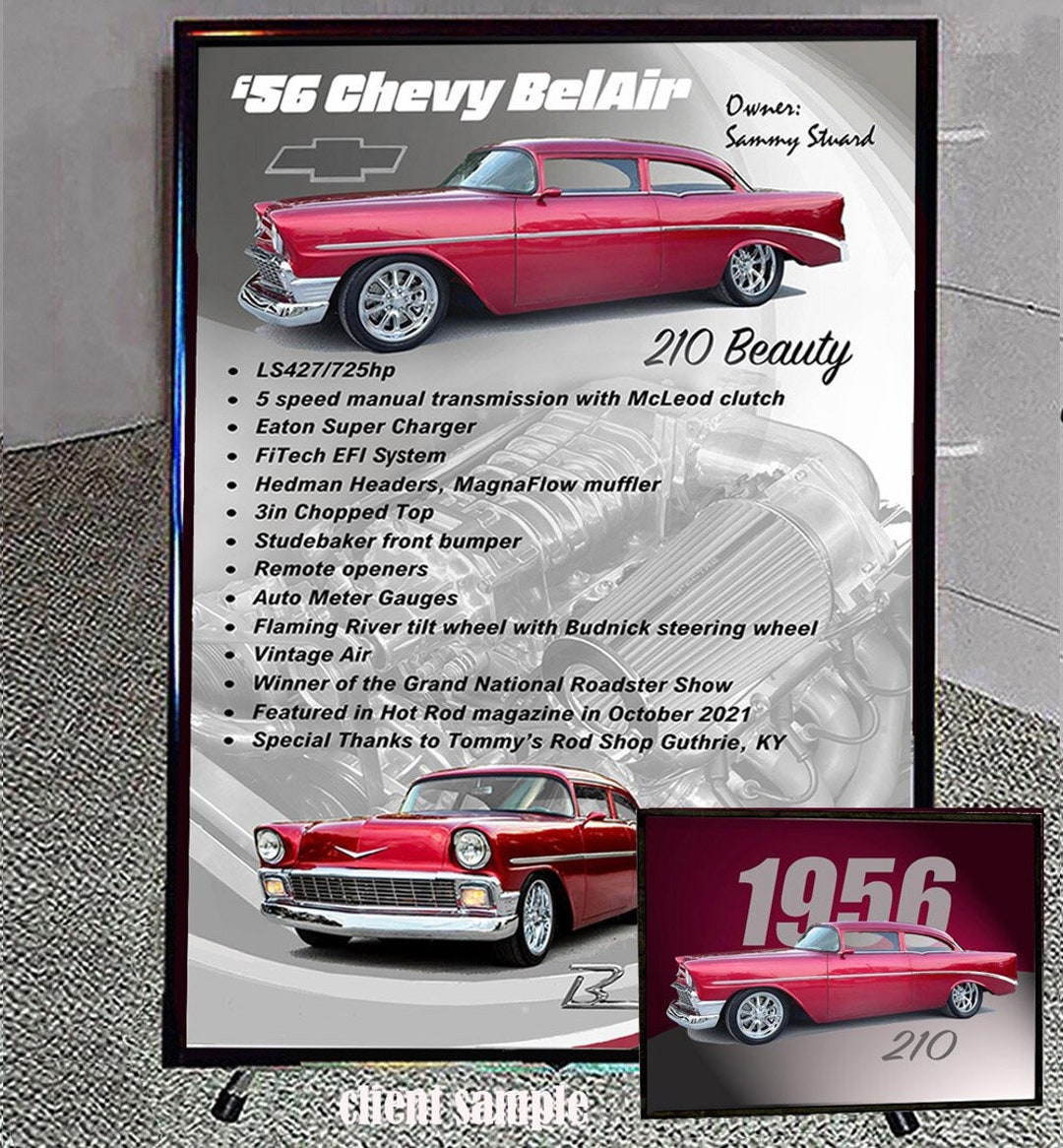 Car Show Board & BONUS Garage Print Etsy