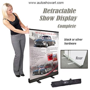 SHOW BOARD Retractable Car Show Sign Display YOUR Car Free Shipping image 2
