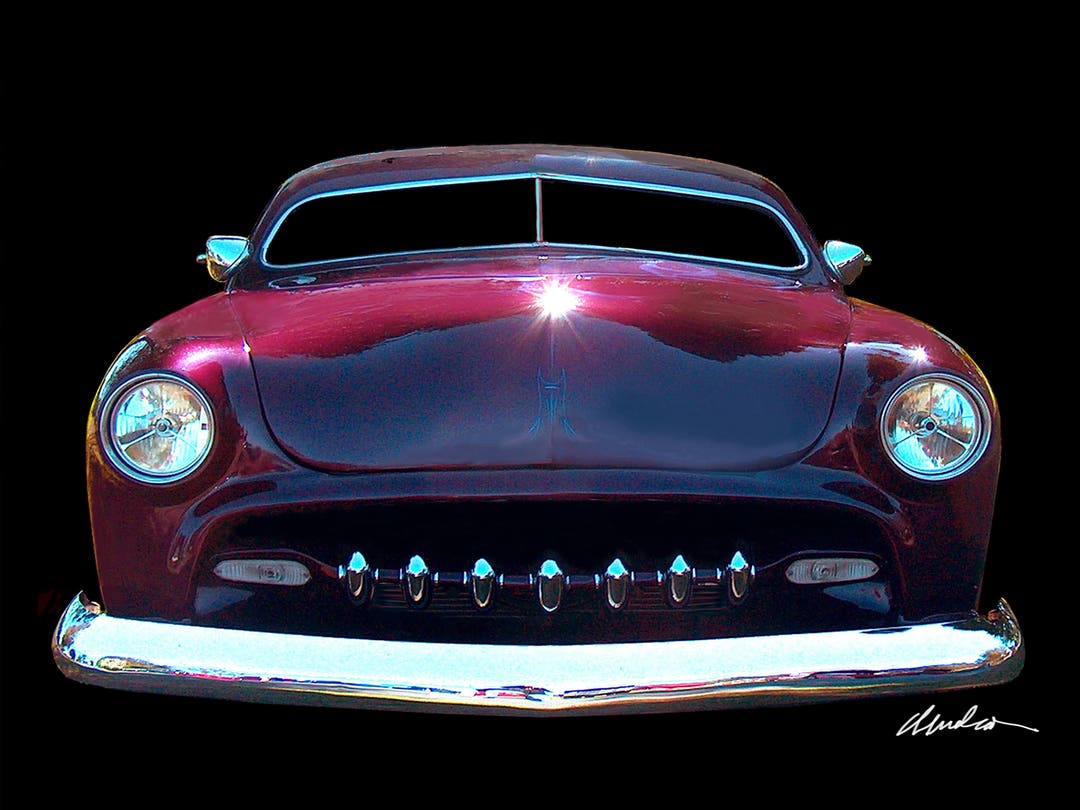 Old School Custom Car Art Print, Hot Rod, Man Cave, Garage Art Etsy