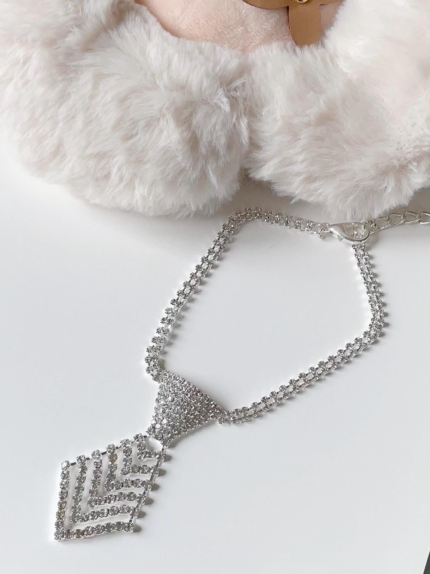 Collana Con Ciondolo Corno Con Strass Portafortuna | Eleganza e Stile