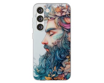 Shimon, Man, Artistic, Phone Case, Flexi Cases, Unique Phone Accessories, Gift for Tech Lovers, Cover
