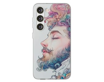 Stellan, Man, Artistic, Phone Case, Flexi Cases, Unique Phone Accessories, Gift for Tech Lovers, Cover