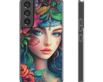 Vita, Vibrant Woman, Artistic, Phone Case,  Flexi Cases, Unique Phone Accessories, Gift for Tech Lovers, Cover