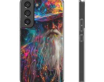 Kylo, Colorful Wizard Man, Artistic, Phone Case,  Flexi Cases, Unique Phone Accessories, Gift for Tech Lovers, Cover