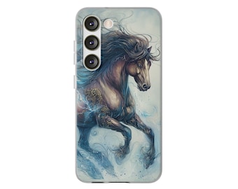 Artax, superbes coques souples design cheval, coque de portable artistique pour les amateurs de chevaux, cadeau unique, coque d'art animalier