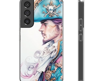 Pim, Pirate Man, Artistic, Phone Case,  Flexi Cases, Unique Phone Accessories, Gift for Tech Lovers, Cover