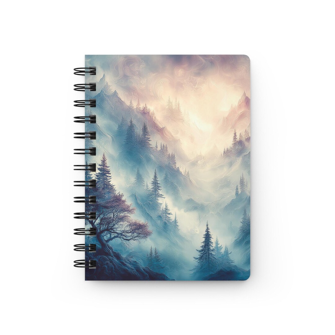 Mountain Scenes, Journal, Diary, Spiral Notebook - Rule Lined - Etsy