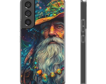 Kace, Mystical Wizard Man, Artistic, Phone Case,  Flexi Cases, Unique Phone Accessories, Gift for Tech Lovers, Cover