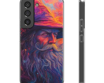 Adan, Colorful Wizard, Man, Artistic, Phone Case,  Flexi Cases, Unique Phone Accessories, Gift for Tech Lovers, Cover