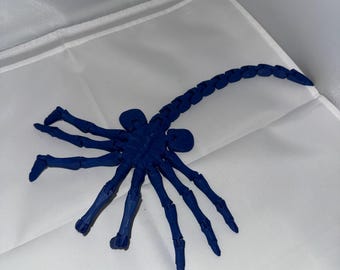 Poseable 3D Printed Facehugger - Alien Movie Prop