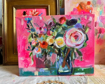 Embrace Your Pink Moment Original Painting