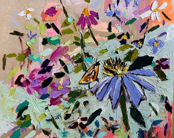 Field of Wildflowers Original Painting