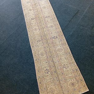 Handmade Wool Patchwork Runner Rug, Turkish Vintage 2x10 Ft Boho Home Decor Rugs