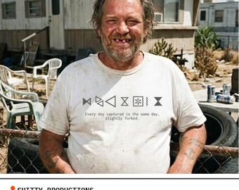 Every Day Captured Is the Same Day, Slightly Forked — Surreal Quote Tee | Comfort Colors Unisex