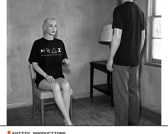 The Morning Extends Past Noon — Surreal Existential Quote Tee | Black Comfort Colors