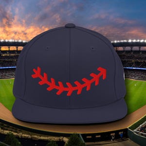 Atlanta Smile Threads Baseball Snapback-hoed, Atlanta Baseball Makes Me Happy, Atlanta Baseball Fan Gift