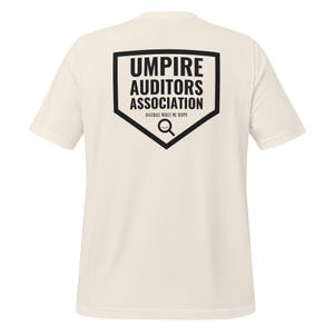 Camiseta de béisbol divertida de la Asociación de Auditores de Árbitros, camiseta de papá del béisbol, regalo divertido para fanáticos del béisbol