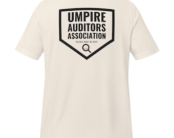 Funny Baseball T-Shirt: Umpire Auditors Association, Baseball Fan Gift