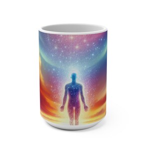 Spiritual Awakening Mug 15oz, Zen Coffee Cup, Meditation Tea Mug, Inspirational Drinkware, Mindfulness Gift