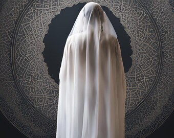 Design Print - Spiritual Woman Praying // Wall Art // Canvas // Poster ...