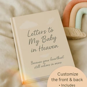 Memory Journal for Grieving Parents, Grief Journal Child, Child Grieving Sympathy Gift, Custom Miscarriage Memorial Notebook For Child Loss