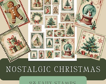 1964年クリスマス ヤドリギ ヒイラギ ポインセチア 植物 4種類 5セント