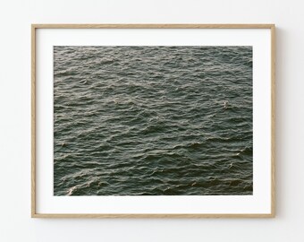 Ocean Photography Print, Minimalist Seascape, 35mm Film Photo, 11x14 Unframed Art