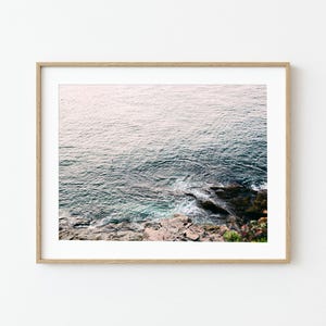 Stampa fotografica di Acadia, paesaggio costiero del Maine, vista aerea dell'oceano, 11x14, senza cornice