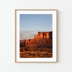 Monument Valley Print, Desert Landscape Photography, Southwest Sunrise, 11x14 Unframed Art