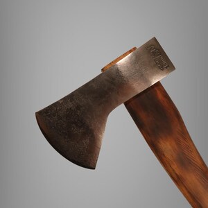 Restaurerad Norlund Tomahawk-yxa bild 3