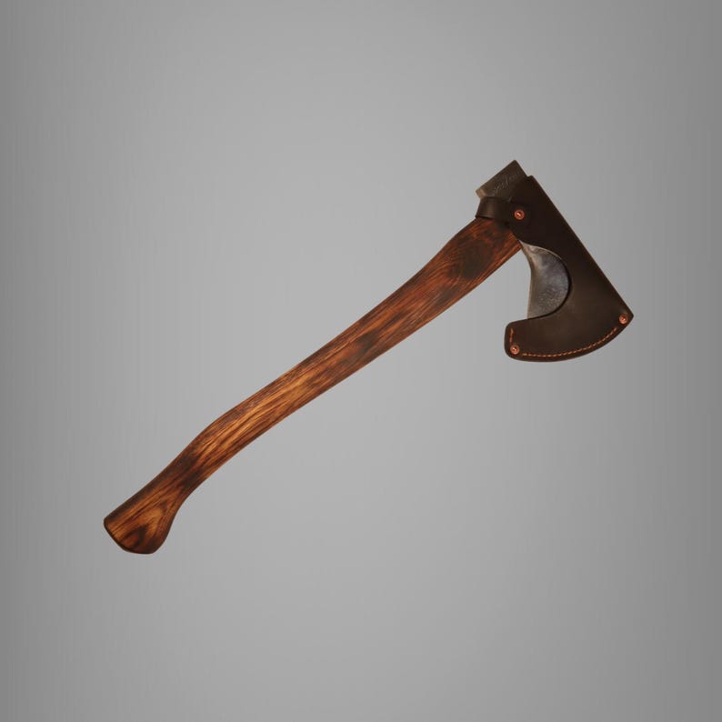 Restaurerad Norlund Tomahawk-yxa bild 2