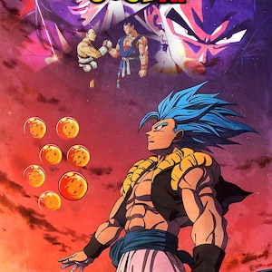 Gojeta poster. Dragonball z. goku and vegeta digital art