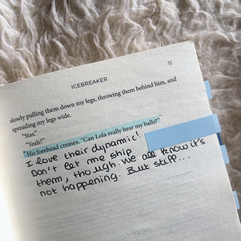 Icebreaker by Hannah Grace Annotated Book | Maple Hills Series | Anastasia Allen Nate Hawkins | Booktok Merch Hockey Romance Sports Romance image 4