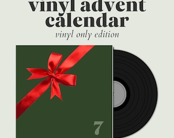 7 days Vinyl ONLY christmas advent calendar | Custom vinyl records | Spotify | Discogs | Gift Audiophile Vinyl Collectors | Record player