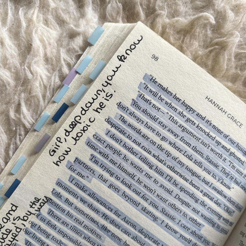 Icebreaker by Hannah Grace Annotated Book | Maple Hills Series | Anastasia Allen Nate Hawkins | Booktok Merch Hockey Romance Sports Romance image 3